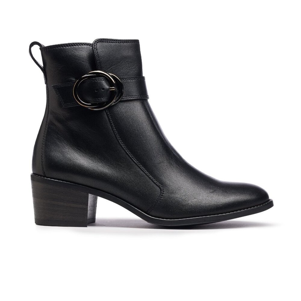 🆕PAUL GREEN Vanessa Block Heel Ankle Bootie Boot 8 Black - Picture 3 of 16